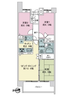 クレストフォルム横浜平沼の間取図