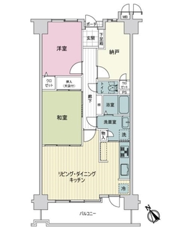 サーパス舟入通りの間取図