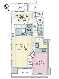 ベイヒルズセンター北駅前の間取図