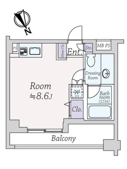 イルサント代々木上原の間取図