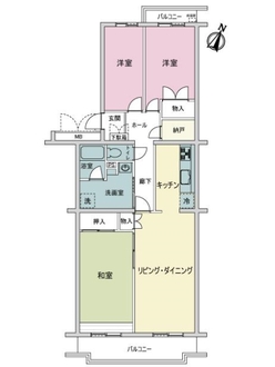津田沼第１ファミリーマンションの間取図