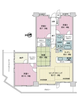 パデシオン四条壬生の間取図