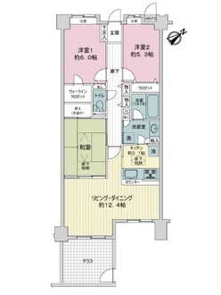 ライオンズガーデン西葛西第２の間取図