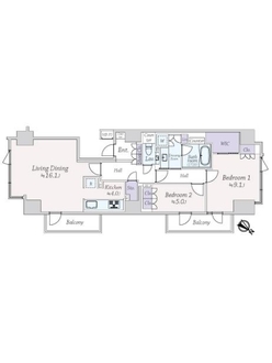 フォルム内藤町の間取図