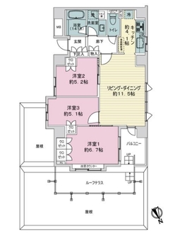 パークホームズ調布スクエアガーデンの間取図