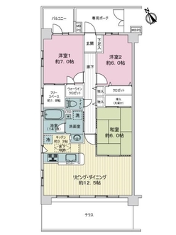 ライオンズマンション舞浜第２の間取図