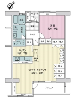 シンフォニックヒルズふれあいの街５号棟の間取図