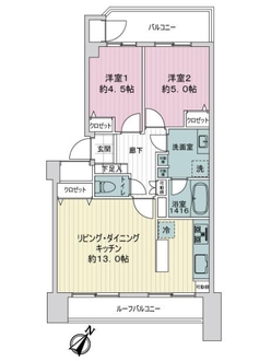 ライオンズマンション津田沼の間取図