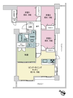 ファーネスト博多パークサイドの間取図