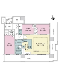 エルザグレース堀江タワーの間取図