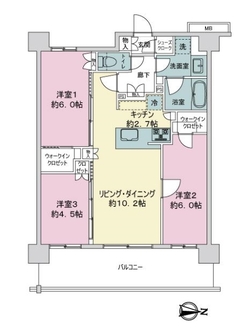 サンクレイドル小岩３の間取図
