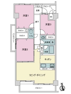 グリーンコーポ藤ヶ丘の間取図