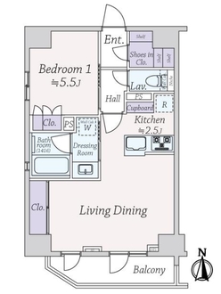 オープンレジデンシア錦糸町の間取図