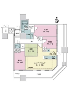 ザ・ライオンズ　ミッドキャピタルタワーの間取図