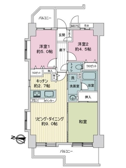 ライオンズガーデン西国分寺の間取図