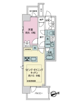 オープンレジデンシア金山ザ・プレイスの間取図