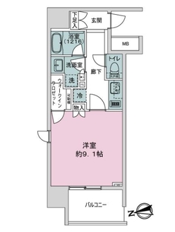 オープンレジデンシア金山　ＴＨＥ　ＣＯＵＲＴの間取図