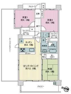 デュオヒルズ北習志野の間取図
