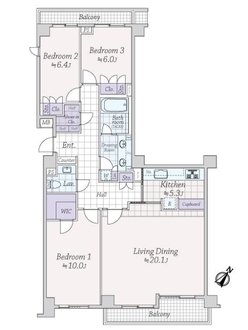 クラッシィハウス高輪の間取図