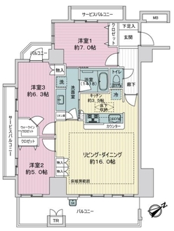 リリーベル西葛西の間取図