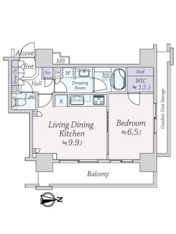 パークタワー秋葉原の間取図