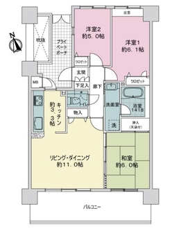 ハウスバーンフリート大州の間取図