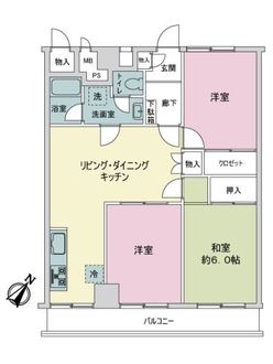 トーア川崎マンションの間取図