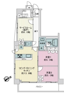 プレシス浮間舟渡駅前の間取図