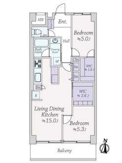 ニューライフマンション木場の間取図