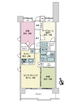 コスモ２１　ザ・ガーデンズフォートの間取図