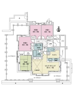 ライオンズマンション西伏屋第３の間取図