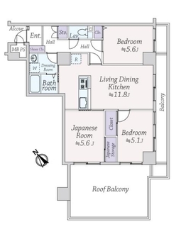 藤沢ダイカンプラザの間取図