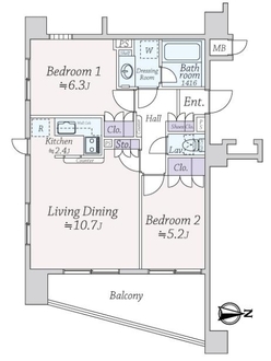 ワイズユウラク浦和の間取図