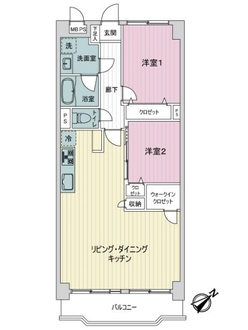 ライオンズガーデン百合ヶ丘の間取図
