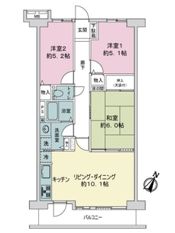 グリーンライフ蕨市民公園の間取図