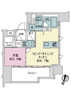 クリオ　ラベルヴィ赤羽東の間取図