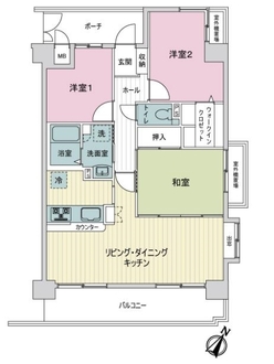 クレイドル東高須駅前の間取図