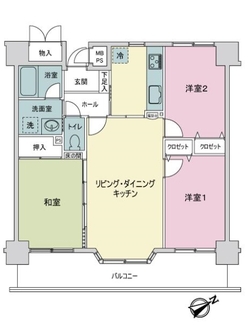 アスティア三篠の間取図