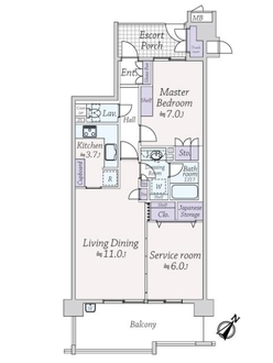 ルネプライディアの間取図