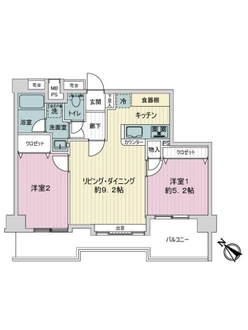 ガーデンシティ横浜の間取図
