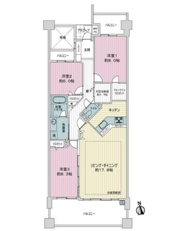ライオンズガーデン則武の間取図