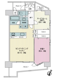 ザ・神戸北野レジデンスの間取図