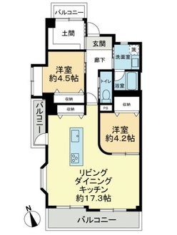 プルミエール勝川２の間取図
