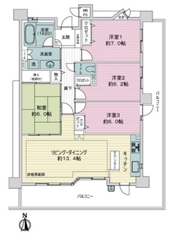 ライオンズマンション小幡城南の間取図