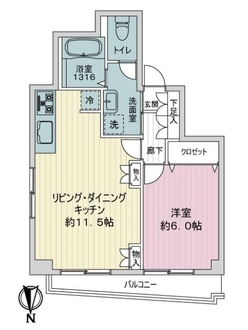 メゾン本駒込の間取図