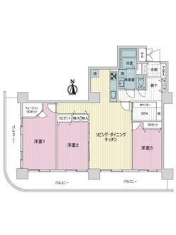 アンビックス志賀ストリートタワーの間取図