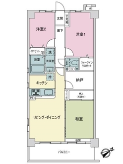 宝マンション新守山イーストの間取図