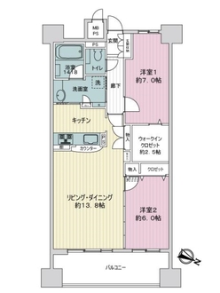 ライオンズマンション金山ニューシティの間取図
