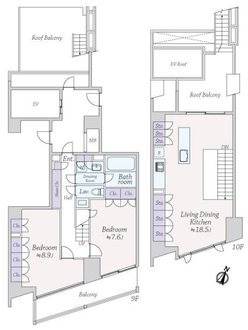 セルフィスタ渋谷の間取図