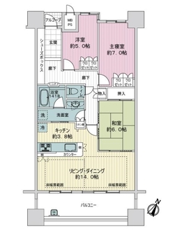 Ｄグランセ代官町の間取図